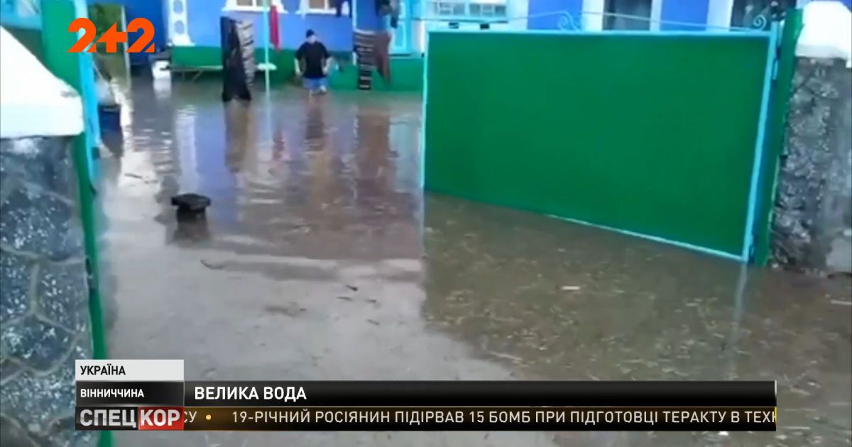 Винницкой областью прошлись мощные ливни: массово затопило дворы