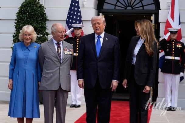 Королева Камілла, король Чарльз, Дональд та Меланія Трамп / © Associated Press