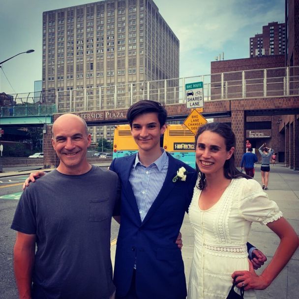 Б'янка з чоловіком та його сином / Фото: instagram.com/biancaturetsky