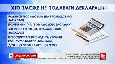 Какие пробелы могут появиться в законе о е-декларировании