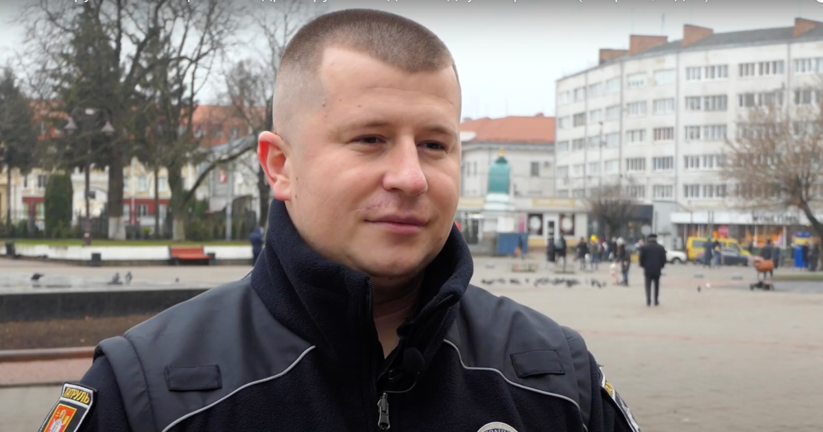 Начальник патрульної поліції Львівщини Андрій Крутень / Фото: скриншот