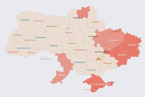 Ворог атакує Україну БпЛА: напрямок руху