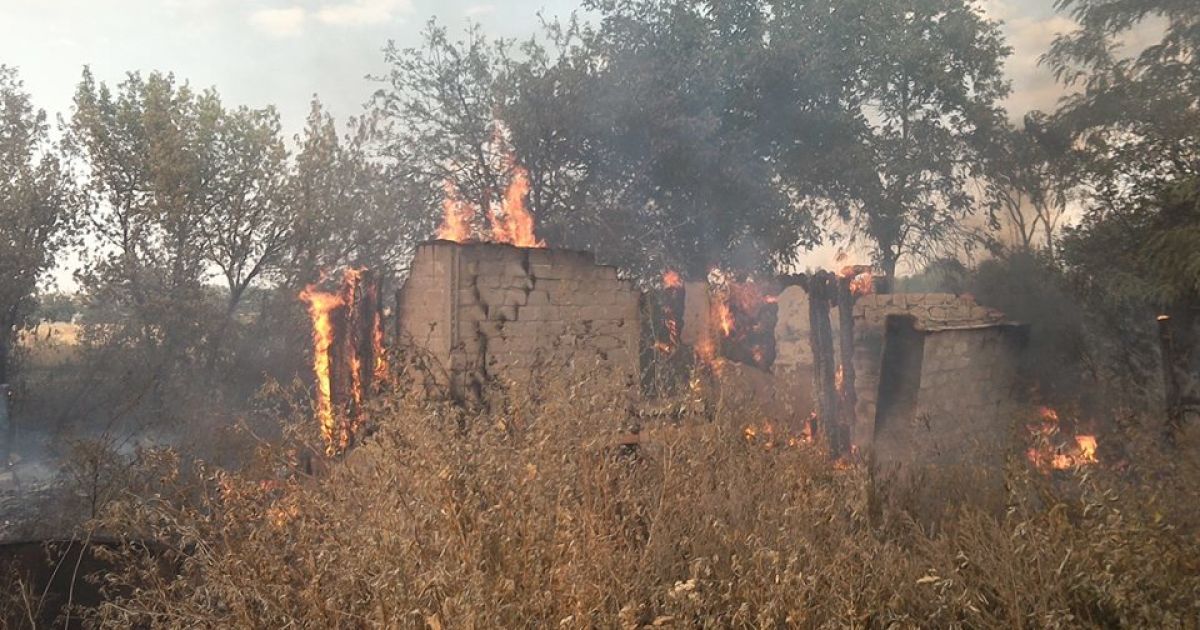 Обстріл Зайцевого_4 / © Facebook/прес-центр штабу АТО