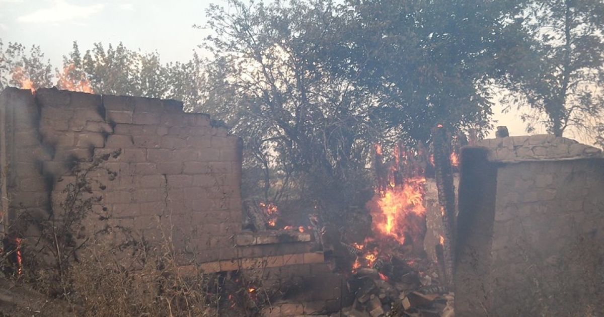 Обстріл Зайцевого_5 / © Facebook/прес-центр штабу АТО