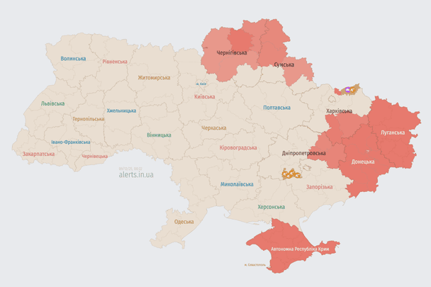 Ворог атакує Україну БпЛА: напрямок руху