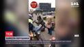 В Киеве женщина вступилась за мужчину, которого избила группа мотоциклистов