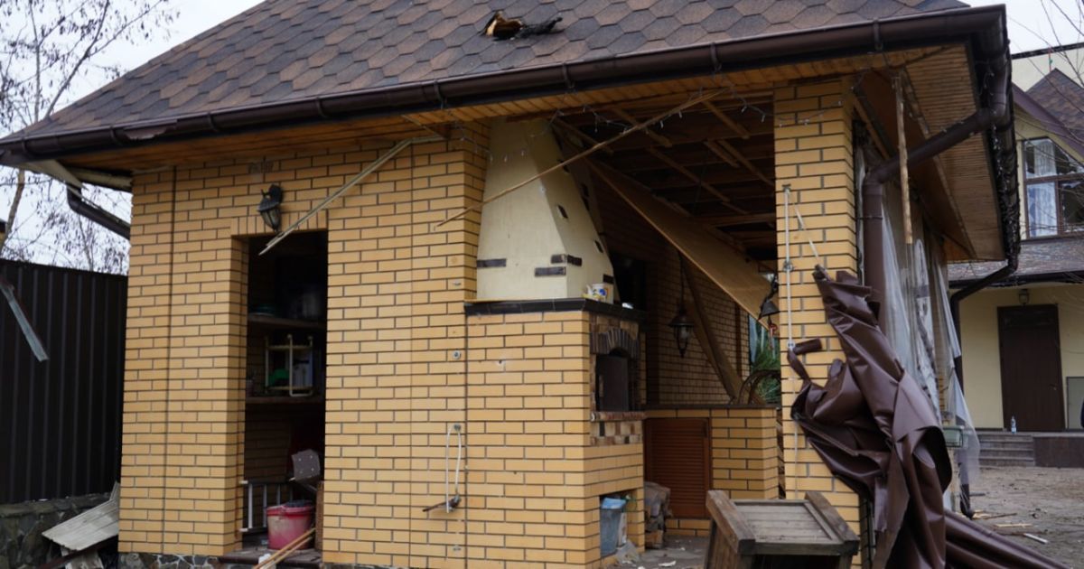 Наслідки ракетного удару по Київщині