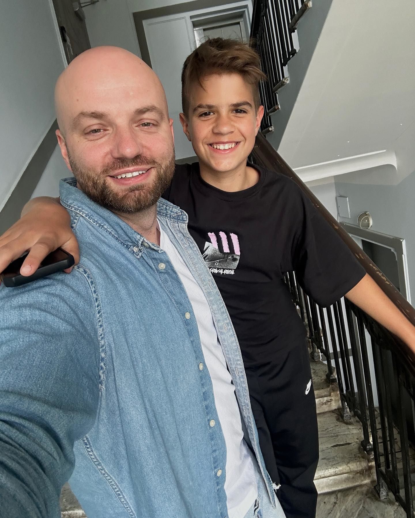 Слава Демин с сыном / © instagram.com/slavademin_official