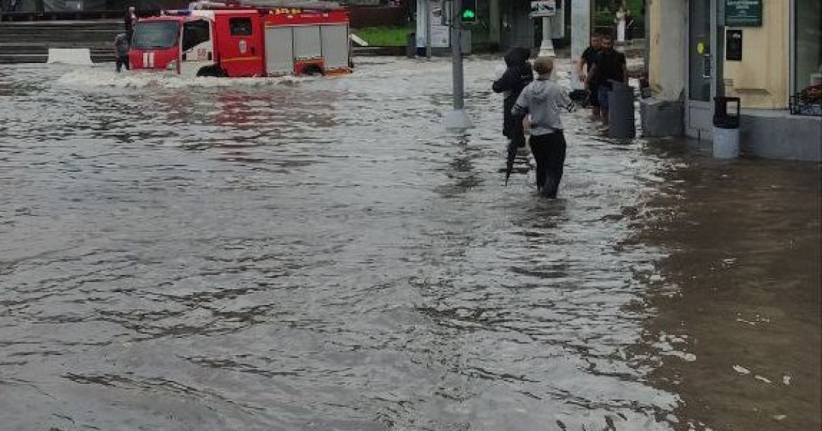 Москву та Підмосков'я затопило сьогодні 26 липня. ФОТО: соцмережі