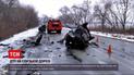 Новости Украины: в Днепропетровской области 2 авто от удара разлетелись по трассе