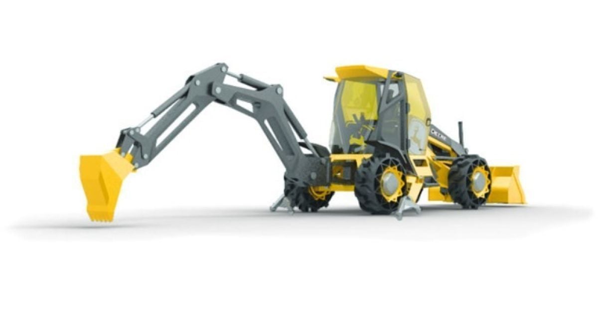 John Deere и BMW разработали концептуальный экскаватор-погрузчик
