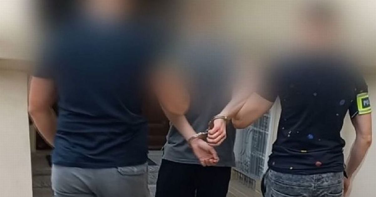 Один из подозреваемых в нападении на украинцев. Фото: KPP w Ząbkowicach Śląskic