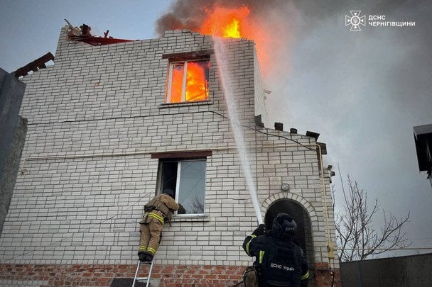 Последствия вражеского обстрела Черниговской области 29 ноября