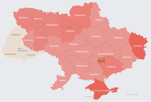 Сирени пролунали в більшості областей України в ніч проти 19 травня / © Фото з відкритих джерел