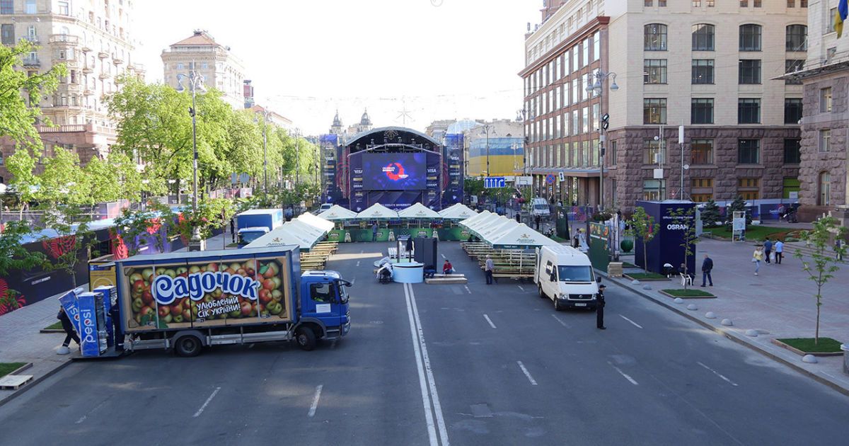підготовка до відкриття фан-зони Євробачення_3 / © ТСН.ua
