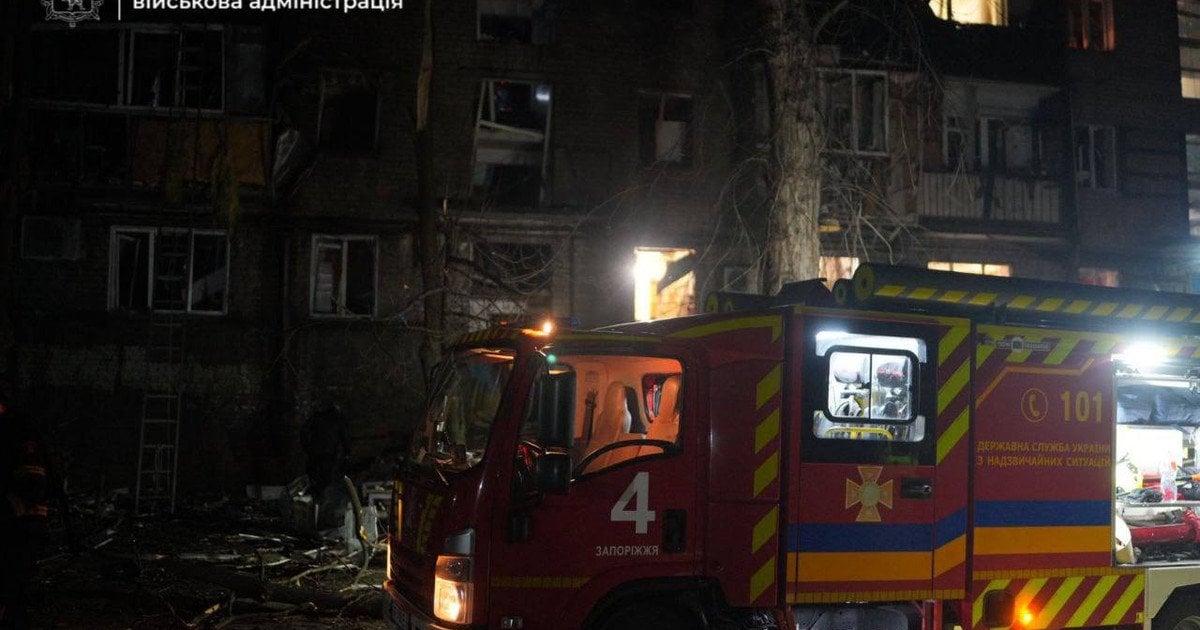 Последствия атаки на Запорожье