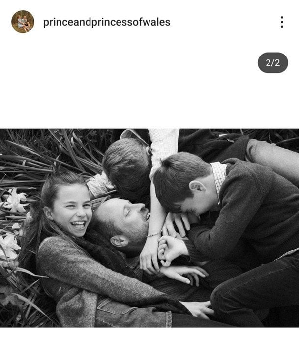 Принц Уильям с детьми / © Instagram принца и принцессы Уэльских