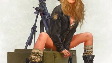 На плакатах изображены украинские красавицы из разных родов войск / © Facebook.com/sviatoslav.pashchuk