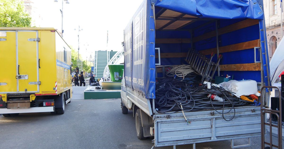 підготовка до відкриття фан-зони Євробачення_12 / © ТСН.ua