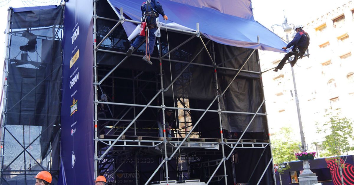 підготовка до відкриття фан-зони Євробачення_27 / © ТСН.ua