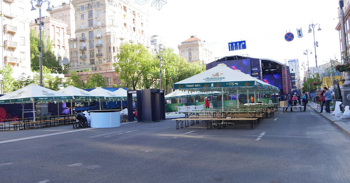 підготовка до відкриття фан-зони Євробачення_25 / © ТСН.ua