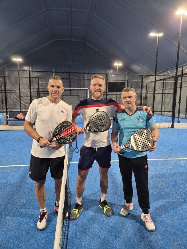 Андрей Шевченко, Станислав Архипов и Сергей Ребров / Фото: Федерация падела Украины