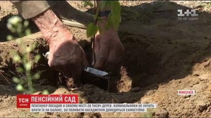 20 тисяч дерев посадив у Миколаєві колишній енергетик на пенсії
