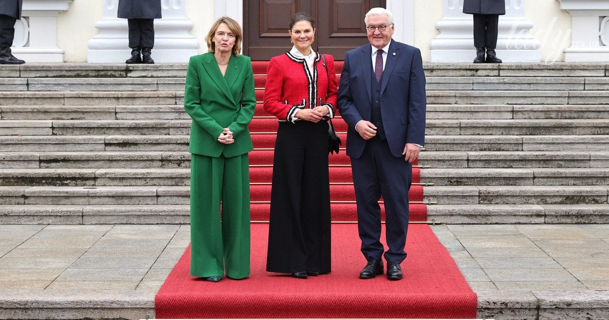 Ельке Бюденбендер, кронпринцеса Вікторія та Франк-Вальтер Штайнмаєр