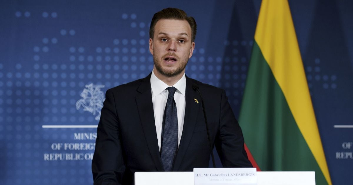 Очільник МЗС Литви Габріелюс Ландсбергіс