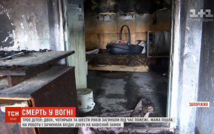 Подробности трагедии на Запорожье: трое детей были заперты в охваченном огнем доме