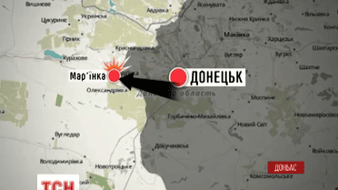 Прошлой ночью Марьинка выдержала около десятка обстрелов