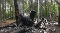 ДБР оприлюднило фото з місця падіння військового гелікоптера на Рівненщині