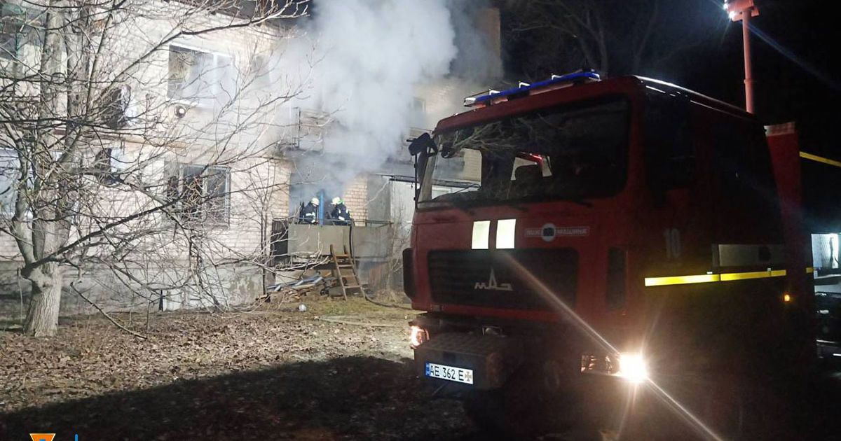 В Днепропетровской области во время пожара заживо сгорело два человека