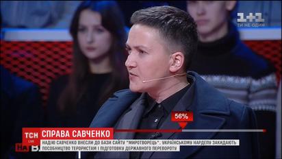 От Героя до пособницы террористов: Савченко попала в базу сайта "Миротворец"