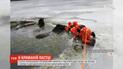 В штате Пенсильвания спасатели вытащили из-под льда двух лошадей, которые сбежали с фермы
