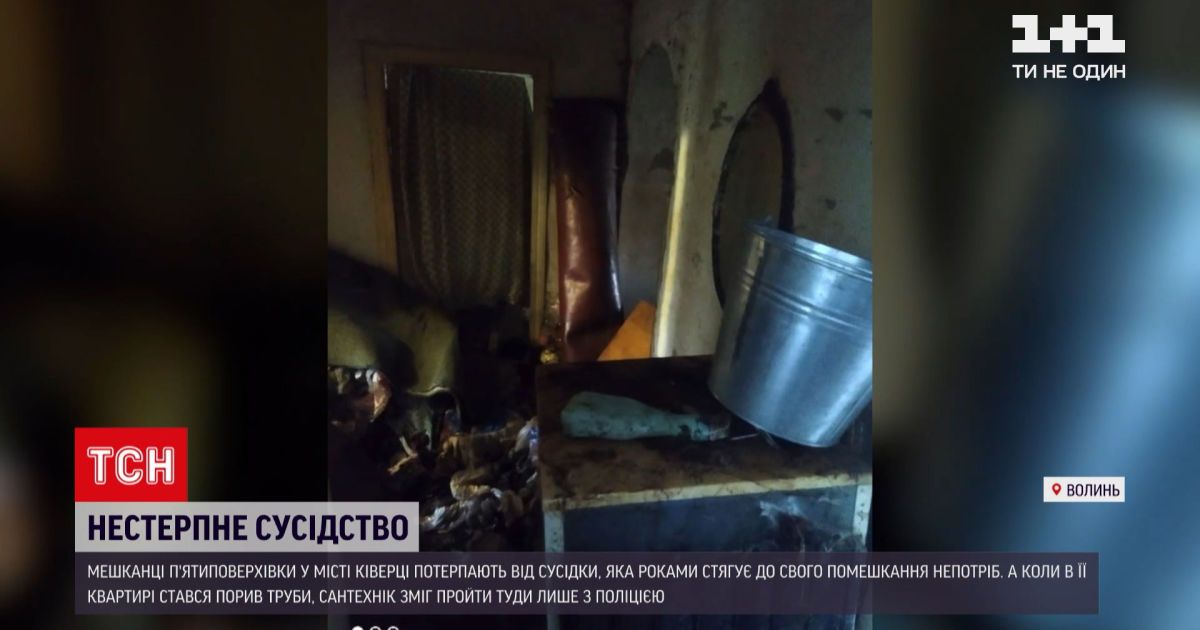Новини України: мешканці будинку на Волині потерпають від сусідки, яка стягує до квартири непотріб