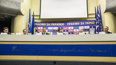 Презентация тренерского штаба сборной Украины на Евро-2016.
  Фото - Надежда Мельниченко. / © Проспорт