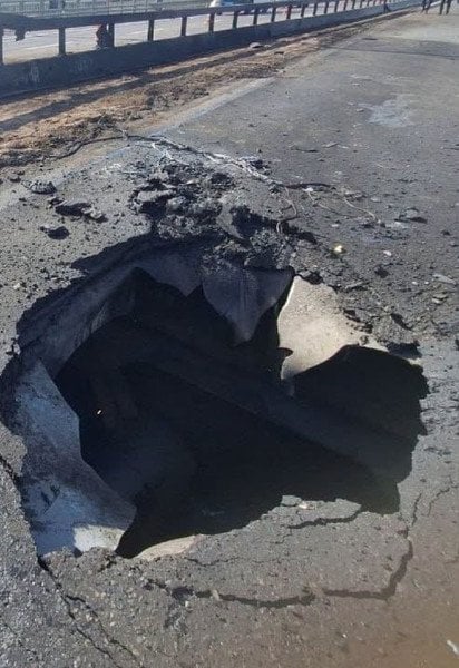 Північний міст після атаки РФ 4 жовтня