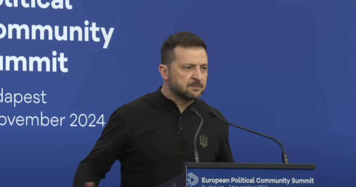 Президент Зеленський під час виступу за підсумками участі в саміті Європейської політичної спільноти
