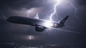 Блискавка влучила у літак