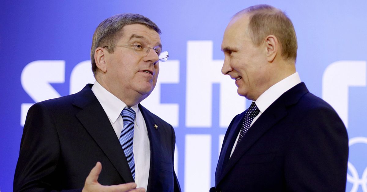 Томас Бах і Володимир Путін
