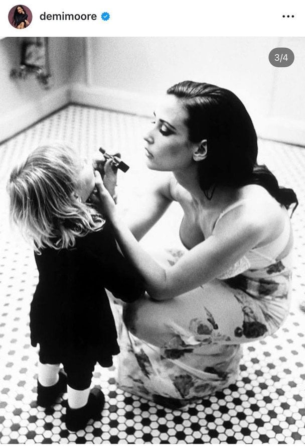 Деми Мур с дочерью Таллулой / © Instagram Деми Мур