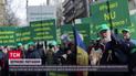 Румунські фермери протестують проти українського зерна
