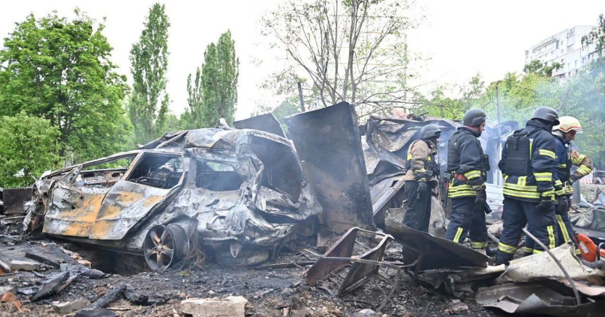 Наслідки обстрілу Харкова 14 травня