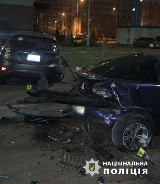 Місце ДТП в Києві / © Поліція Києва / Facebook