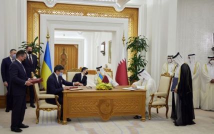 Украина и Катар подписали 13 двусторонних документов и два коммерческих контракта — Зеленский