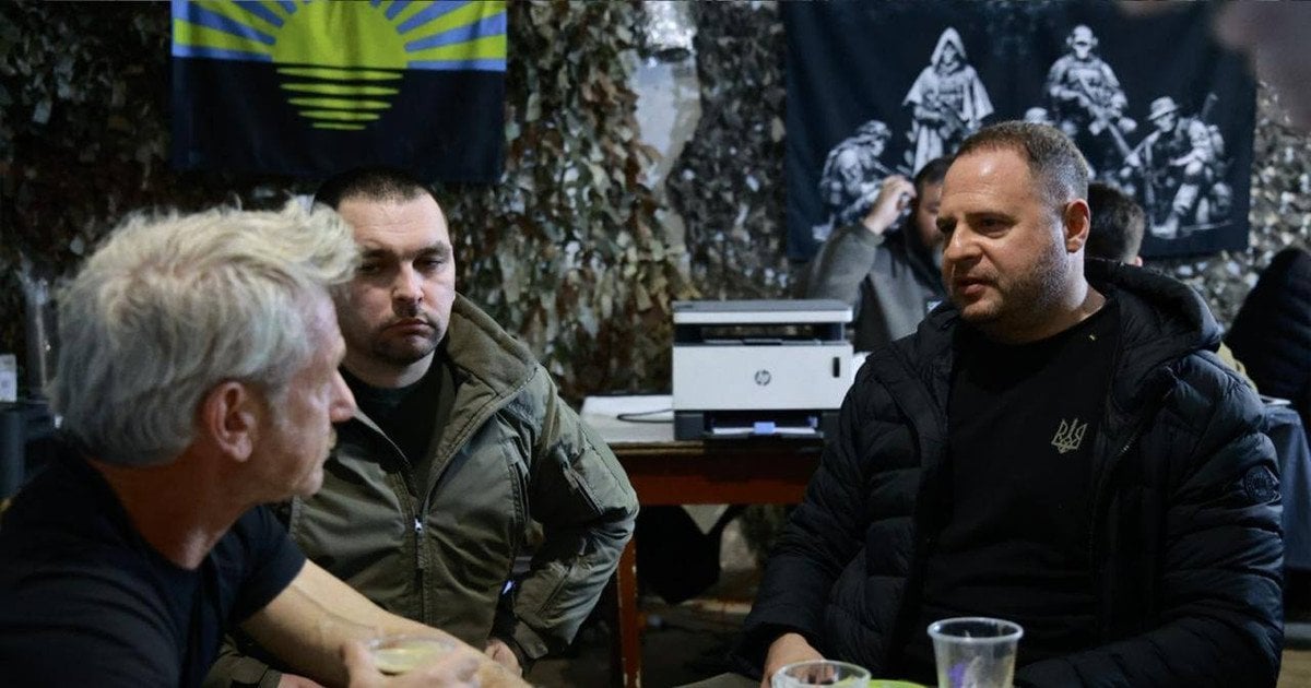 Шон Пенн відвідав бійців 157-ї бригади на Донецькому напрямку.  Фото: 157-ї окремої механізованої бригади