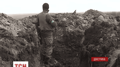 Українські бійці тренуються на Дебальцівському напрямку