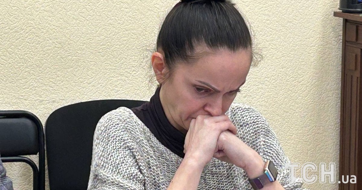 Анна Дудіна на засіданні суду