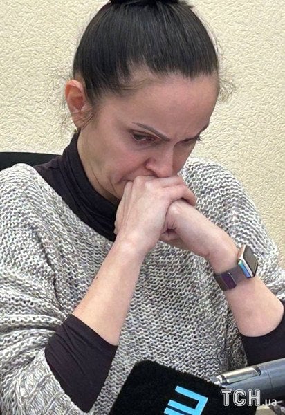 Анна Дудіна на засіданні суду